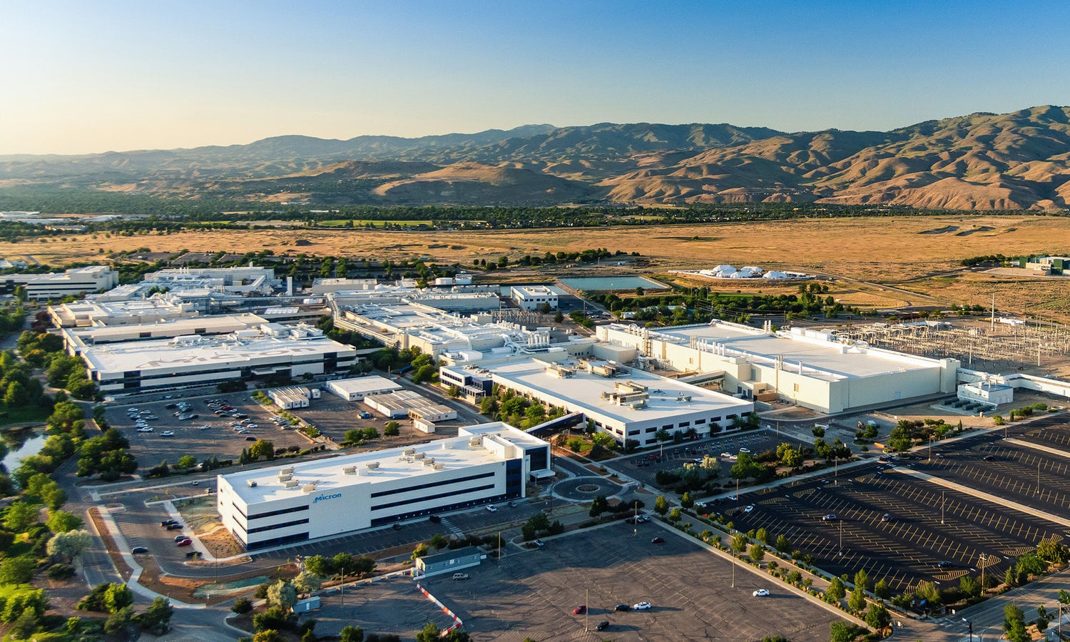 Micron building in Boise, ID